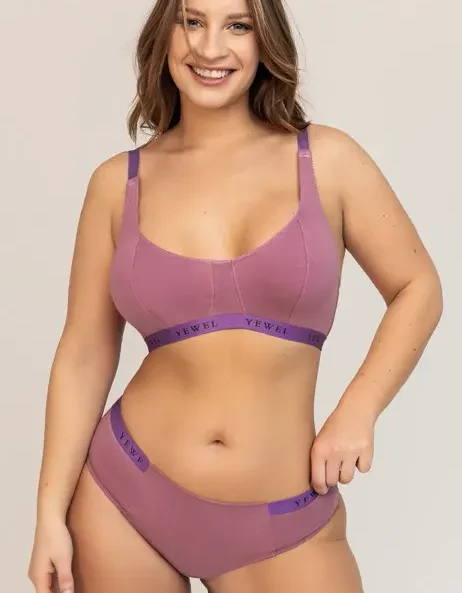 Codigo: 4010 -- yewel mayorista -- Conjunto algodón y lycra con elástico personalizado y culoteless