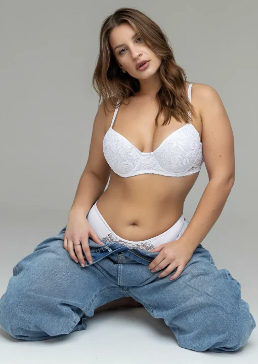 Codigo: 4060 -- yewel mayorista -- Conjunto de encaje con taza soft microfibra con culoteless - Image 4