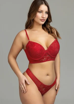 Codigo: 6060 -- yewel mayorista -- Corset soft de encaje y tul