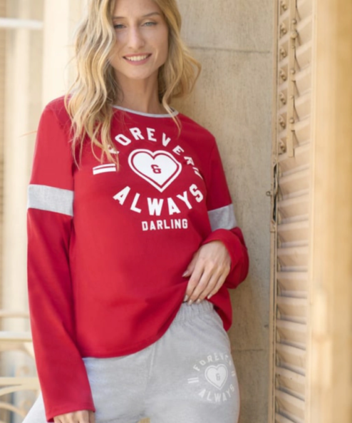 Código: 25358 -- Lencatex -- Pijama de jersey linea forever alwayas