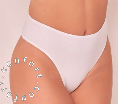 Código: 2800 -- Tiento -- Pack por tres cola less alta de algodón y lycra