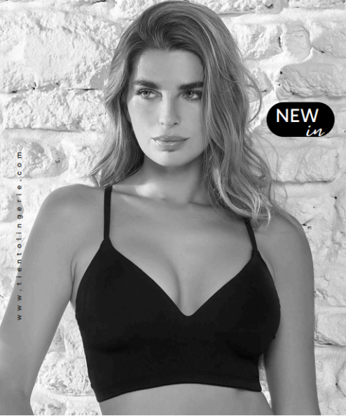 Código: 463 -- Tiento -- Top con taza triangulo interna estilo crop de microfibra