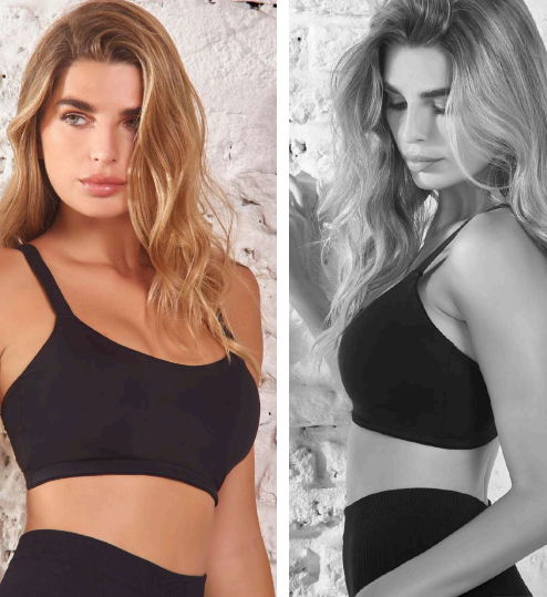 Código: 460 -- Tiento -- Top con taza soft interna estilo sport de microfibra