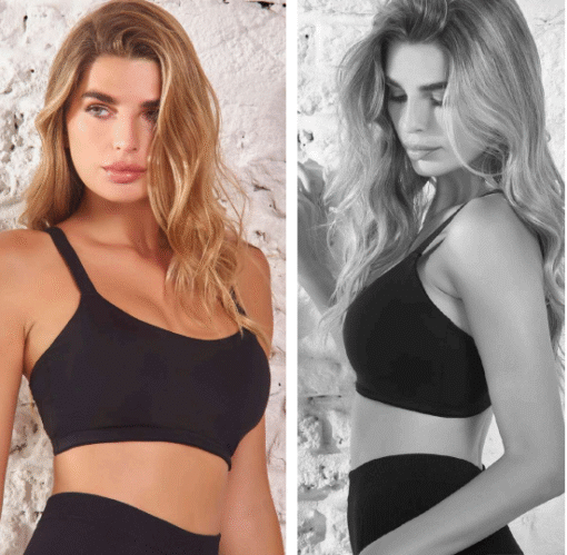 Código: 460 -- Tiento -- Top con taza soft interna estilo sport de microfibra