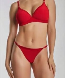 Codigo: 4230 -- maia ropa interior -- Conjunto tasa soft triángulo de morley con puntilla y tanga regulable