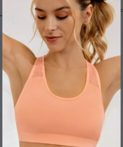 Codigo: S104 -- melifera lenceria -- Top deportivo de microfibra reforzada y tul de red cruzado c/elastico personalizado