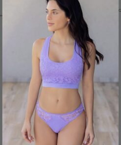 Codigo: 3810 -- melifera lenceria -- Conjunto top morley con puntilla guipure colaless entera