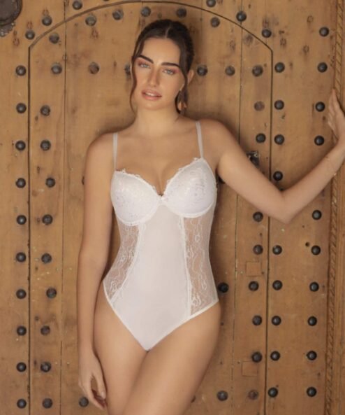 Codigo: 4080 -- melifera lenceria -- Body Soft de Microfibra c/Puntilla Eyelash Less