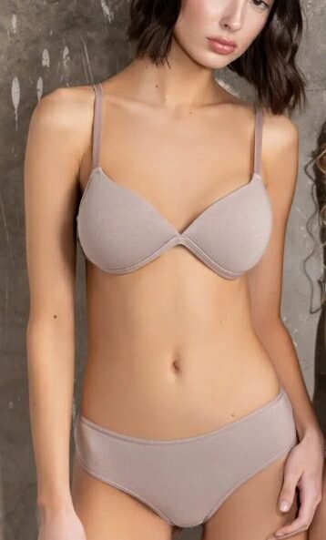 Codigo: 505 -- frashe lenceria -- CONJUNTO TRIÁNGULO TAZA SOFT CON CULOTELESS ALG/LYC