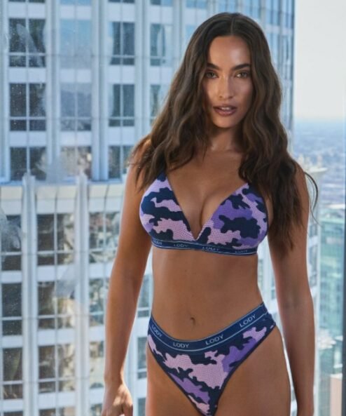 Codigo: 5265 -- lody lenceria -- CONJUNTO TRIANG SOFT Y CULOTT LESS , ALGODÓN ESTAMPADO CON ELASTICO PERSONALIZADO