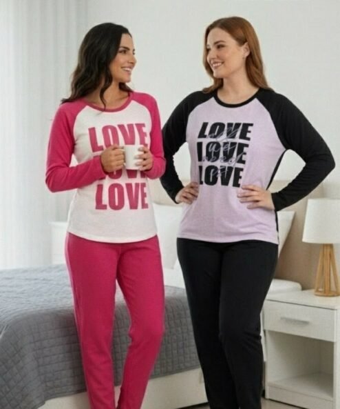 GEORGETTE 3080 - PIJAMA MANGA LARGA LINEA LOVE