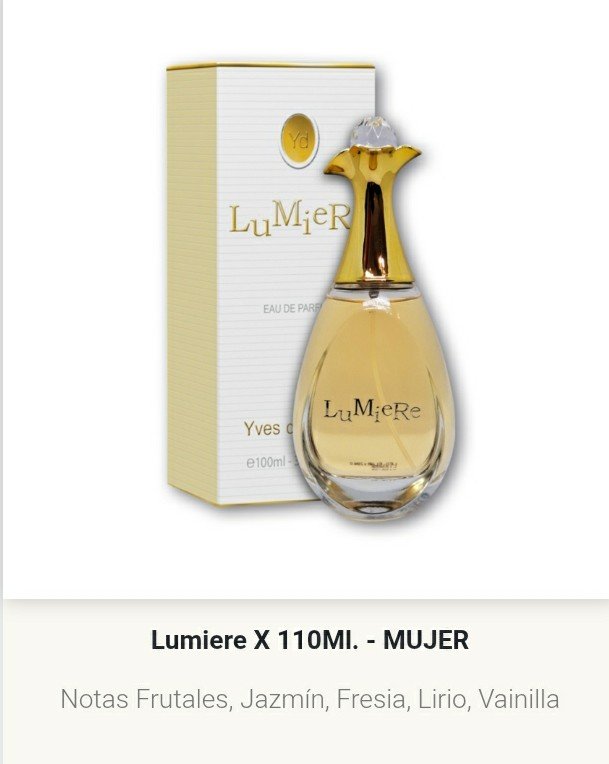 Artículo 1018 - Lumiere x 110 ml mujer