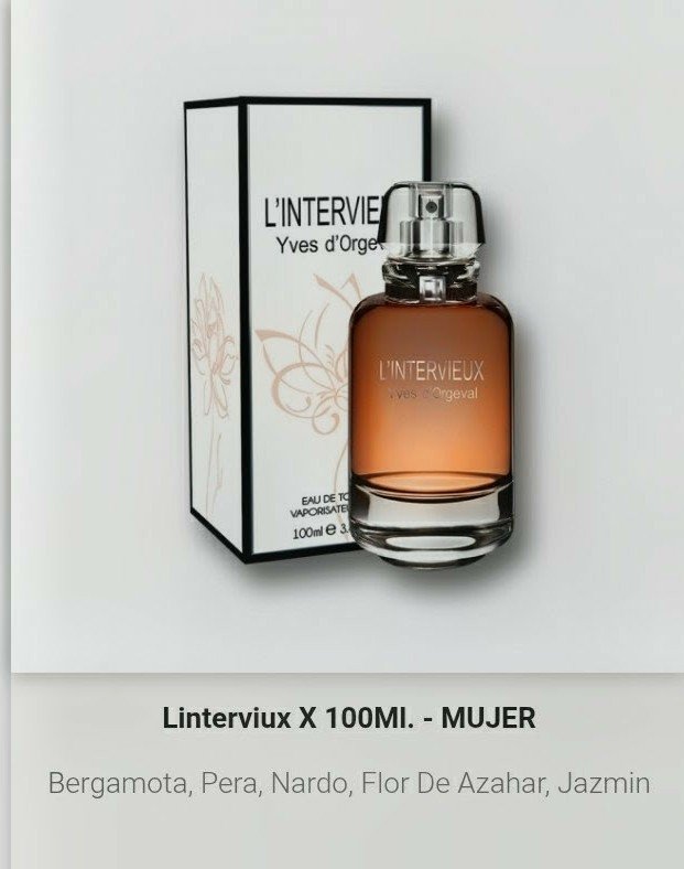 Artículo 1020 - Linterviux 100 ml. mujer