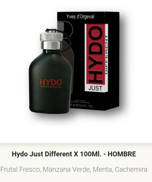 Artículo 1027 - Hydo Just different 100 ml. hombre