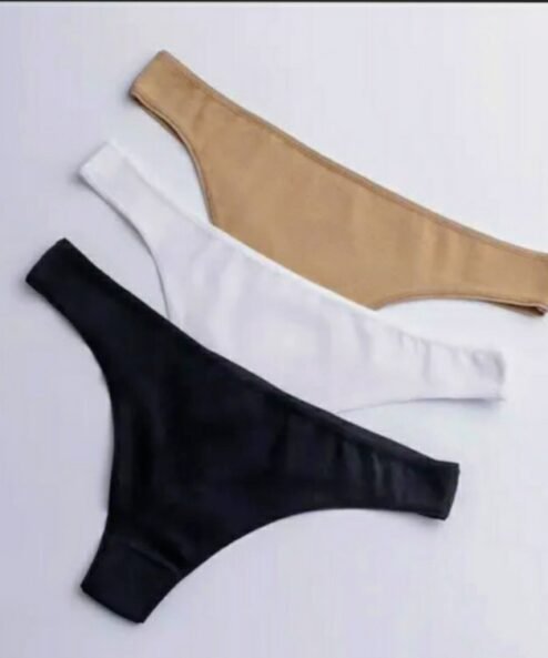 VIEGAS 613 - Pack por tres cola less de algodón y lycra.
