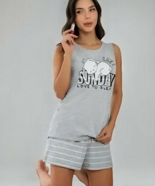 LENCATEX 25756 - Pijama de jersey linea conejo.