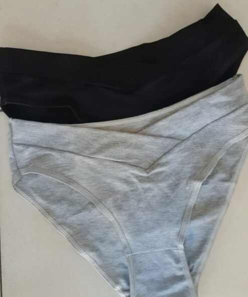 VIEGAS 615 - Pack por dos tiro corto de algodón y lycra con cintura cruzada