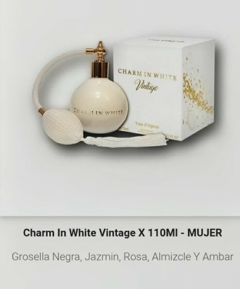 Artículo 1023- Charm in white vintage 110 ml. mujer