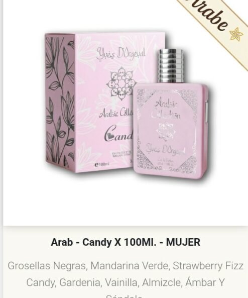 Artículo 1027 - Árabe Candy 100 ml mujer.