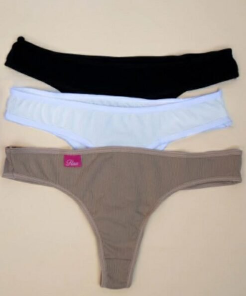 VIEGAS 1050 - Pack por tres colaless de algodón y lycra.
