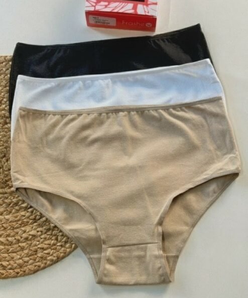 FRASHE 5017 - Pack por tres bombacha universal de algodón y lycra.