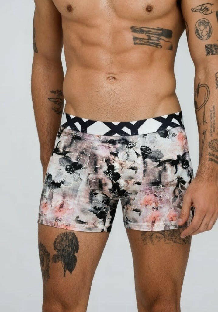 XY 1461 Brush - Boxer algodón y lycra estampado.