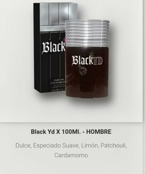 Artículo 2036 - Black Yd x 100 ml. hombre.
