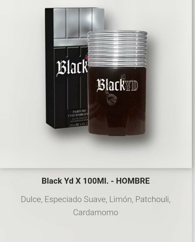 Artículo 2036 - Black Yd x 100 ml. hombre.